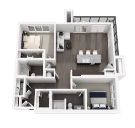 2 beds, 2 baths, 1,265 sqft, $3,615