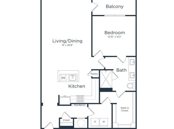 1 bed, 1 bath, 1,008 sqft, $1,760
