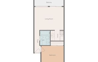 1 bed, 1 bath, 448 sqft, $1,295