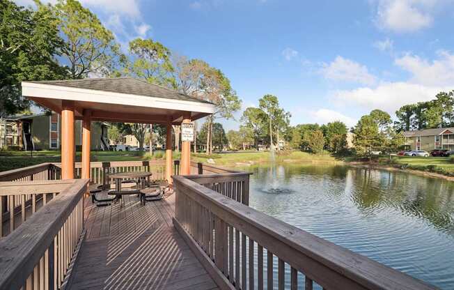 Community Pond with Gazebo