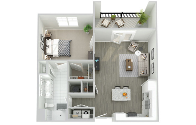 1 bed, 1 bath, 874 sqft, $1,680