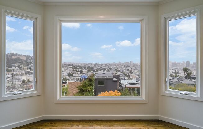 Panoramic SF Views, Elevated Cul-de-Sac Home in Eureka Valley