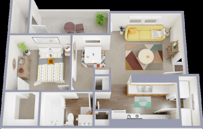 1 bed, 1 bath, 785 sqft, $1,255