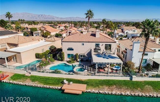 Vegas's Only Available Waterfront Rental ~ 4 Bedroom Desert Shores Lake Front Home