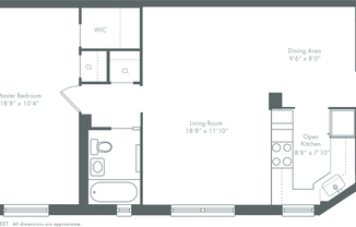 1 bed, 1 bath, 755 sqft, $4,617, Unit 10C