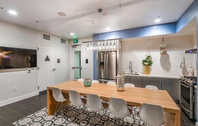 Demo Kitchen at F11 Luxury Apartments in San Diego, CA