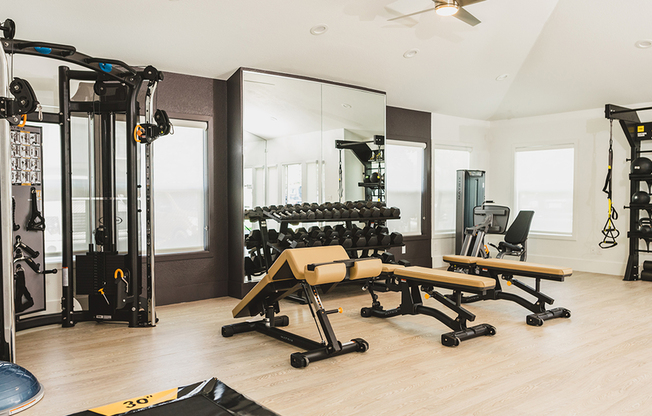 Fitness center with ample options