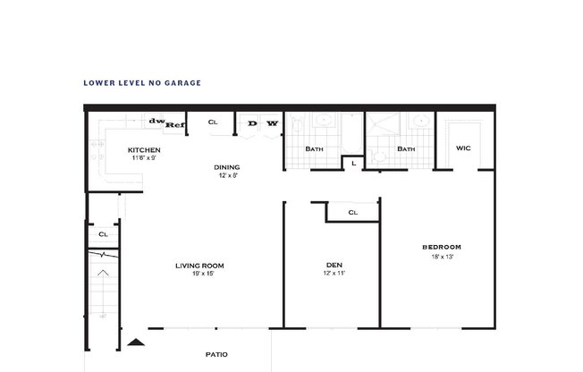 1 bed, 2 baths, 1,248 sqft, $3,088