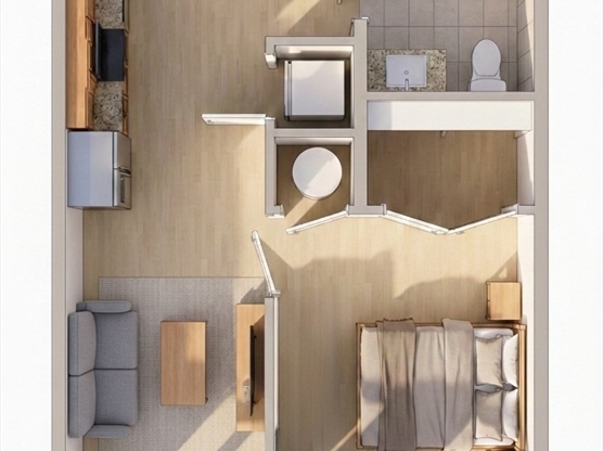 1 bed, 1 bath, 486 sqft, $2,975, Unit 505