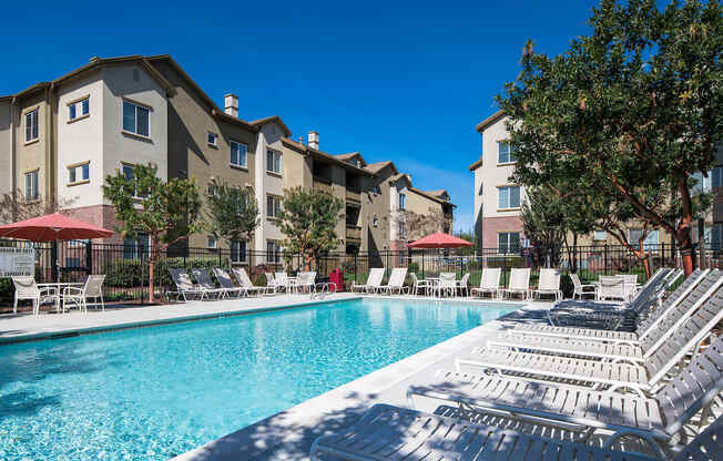 Pool And Sundecks at Valencia at Gale Ranch, California, 94582