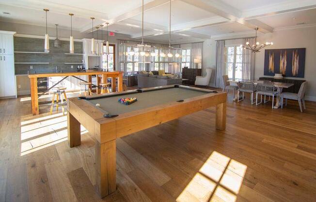 Billiards Table In Clubroom at Paces Ridge at Vinings, Georgia, 30339