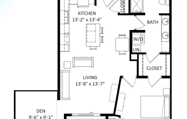 1 bed, 1 bath, 925 sqft, $2,060, Unit 8421-239