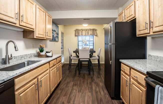 Eat in kitchen at Ivy Hall Apartments in Towson Maryland