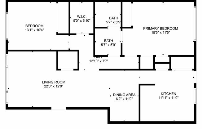 2 beds, 1 bath, $1,175, Unit #4