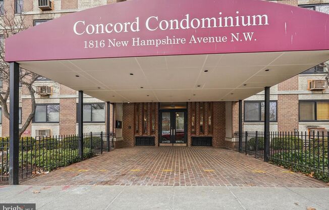 Incredible Location in Dupont Circle- Updated One Bedroom W/Private Balcony, Pets Welcomed!