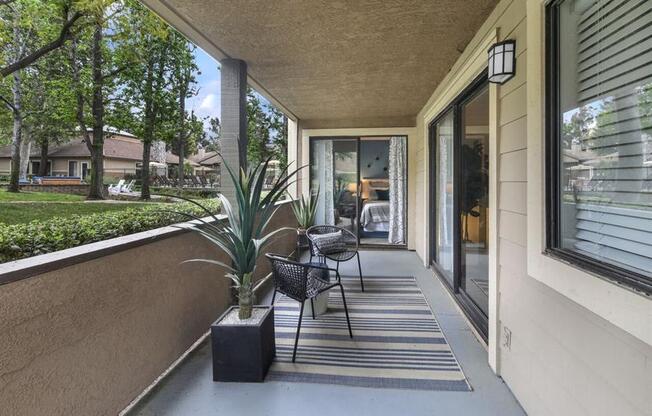 Oversized private patio or balcony