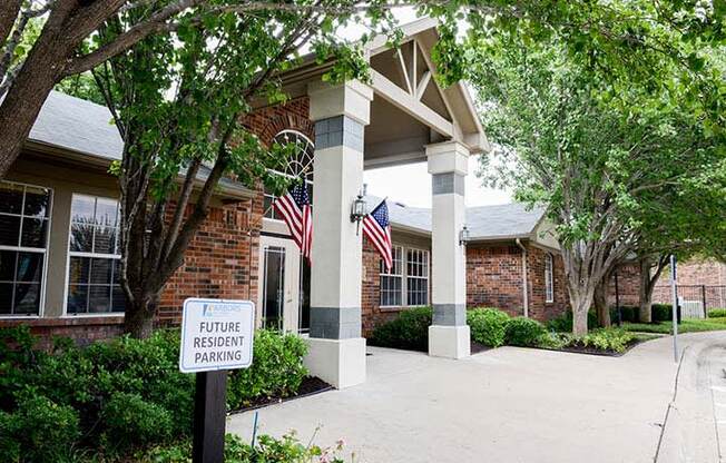 Entry to office building