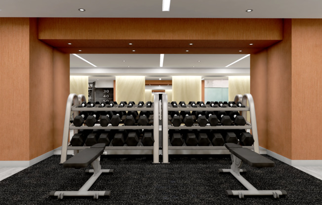 Rendering of Renovated Fitness Center Coming in 2023!