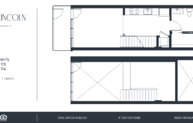 1 bed, 1 bath, 605 sqft, $3,700, Unit 114