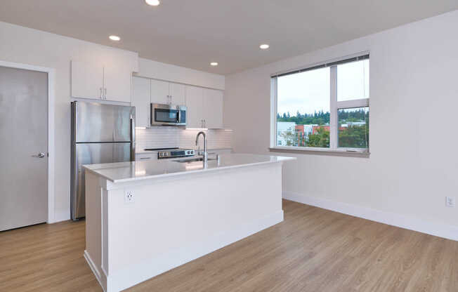 Kitchen with Stainless Steel Appliances