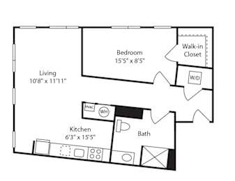 1 bed, 1 bath, 710 sqft, $3,703
