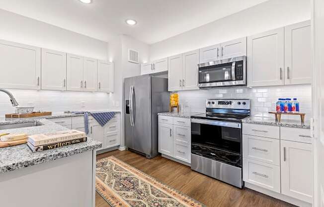 Stainless Steel Appliances at Mariposa at Harris Road Arlington 55+ Apartments, Texas
