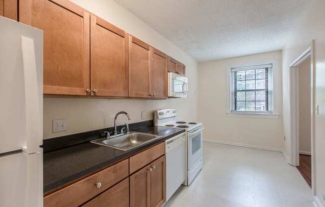 Cozy Kitchen at Connecticut Plaza Apartments, 2901 Connecticut Ave NW, Washington DC.