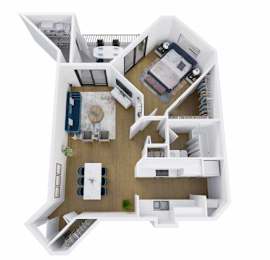 1 bed, 1 bath, 717 sqft, $1,175