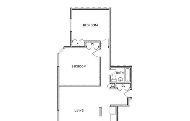 2 beds, 1 bath, $3,150, Unit E8K