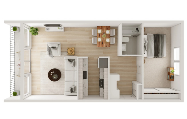 1 bed, 1 bath, 650 sqft, $1,495, Unit 126-5821