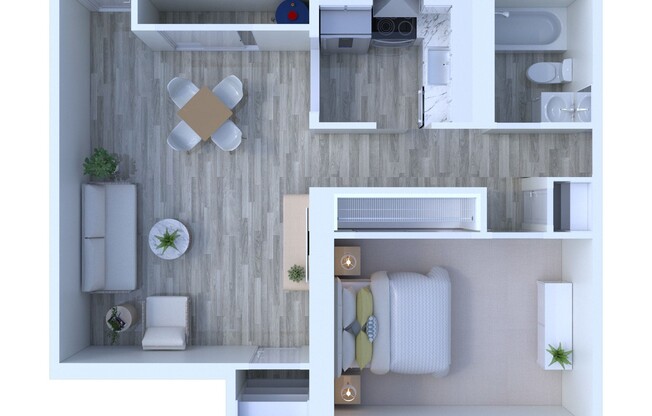 1 bed, 1 bath, 500 sqft, $1,165