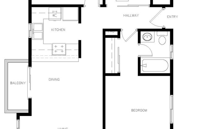 2 beds, 2 baths, 930 sqft, $2,895, Unit 301