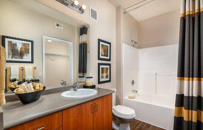 Bathroom with vanity  at Ridgestone, Lake Elsinore, California