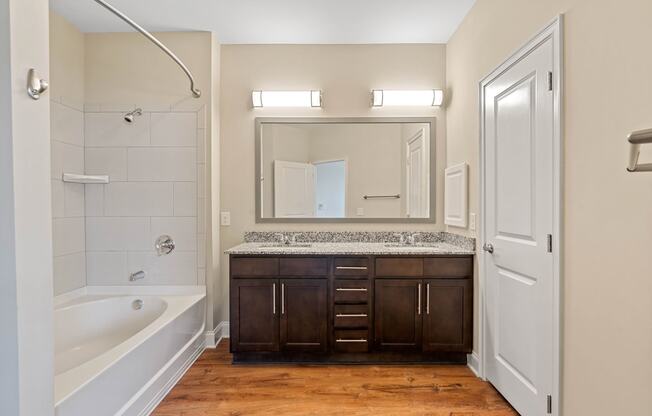 Spacious Bathroom at The Village Lofts in Greensboro, NC