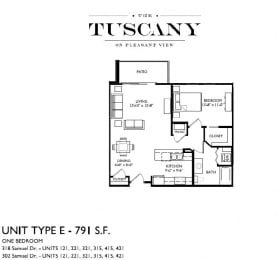 1 bed, 1 bath, 791 sqft, $1,475