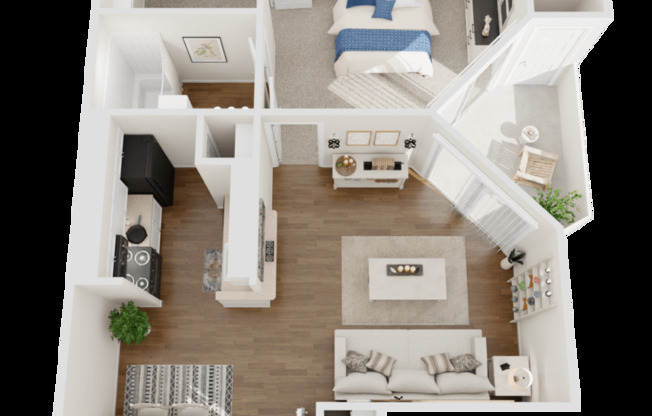 1 bed, 1 bath, 540 sqft, $999