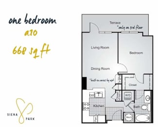 1 bed, 1 bath, 668 sqft, $2,001