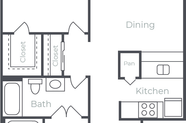 2 beds, 2 baths, 800 sqft, $1,270