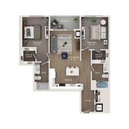 2 beds, 2 baths, 1,028 sqft, $3,030