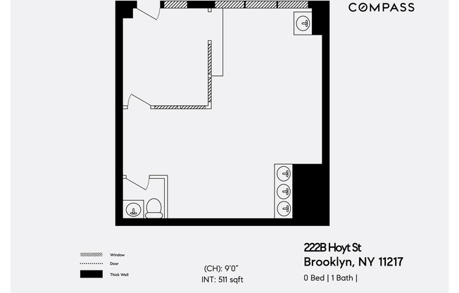 Studio, 1.5 baths, 625 sqft, $4,200, Unit COMMERCIAL