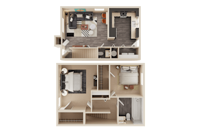 2 beds, 1.5 baths, 1,000 sqft, $1,325