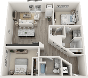 2 beds, 2 baths, 1,041 sqft, $2,669