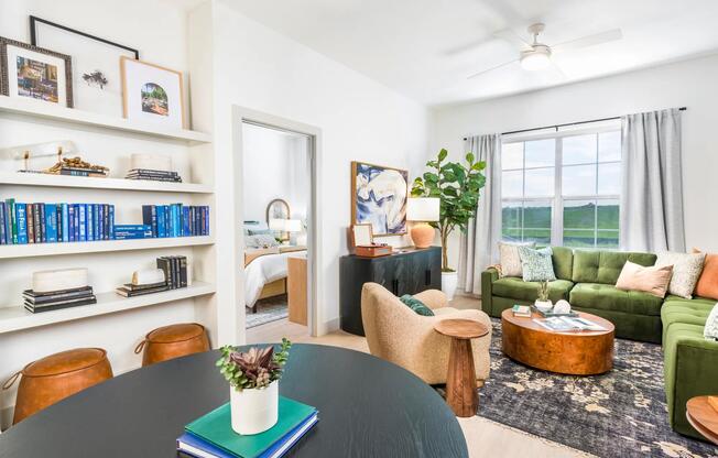 Oversized windows and 9-foot ceilings create bright, open spaces perfect for relaxing or entertaining.