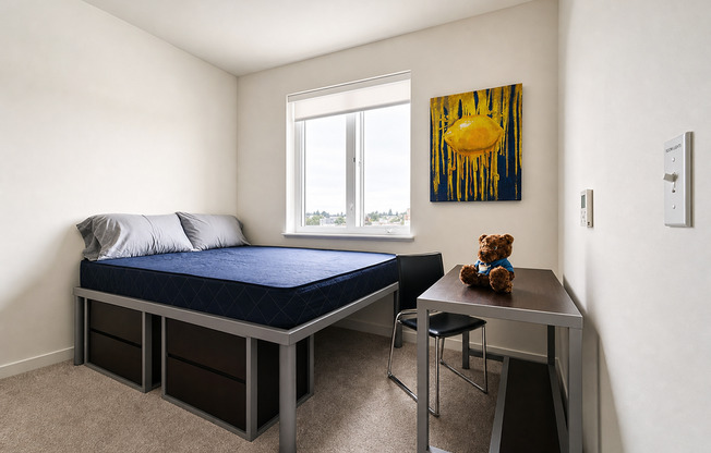 1 bed, 1 bath, 651 sqft, $1,595, Unit Semi - Private Single