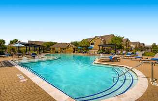 the swimming pool at our apartments