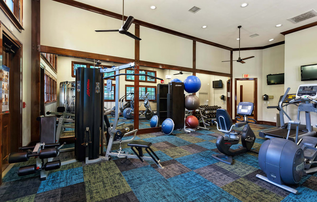 The Estates at River Pointe fitness center