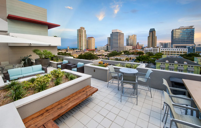 View of Cottonwood Bayview's Rooftop Lounge