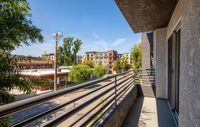 a balcony with a view