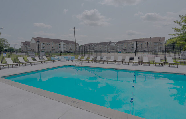 our apartments have a resort style pool with lounge chairs