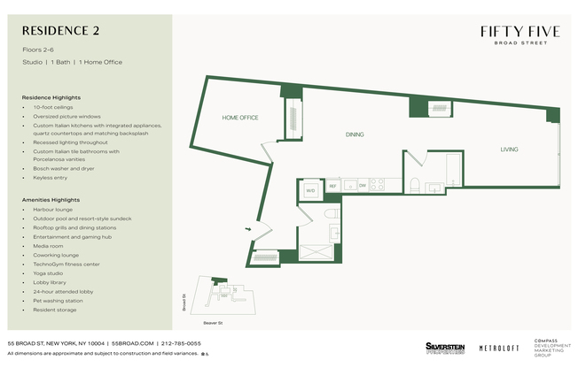 Studio, 2 baths, $6,150, Unit 302